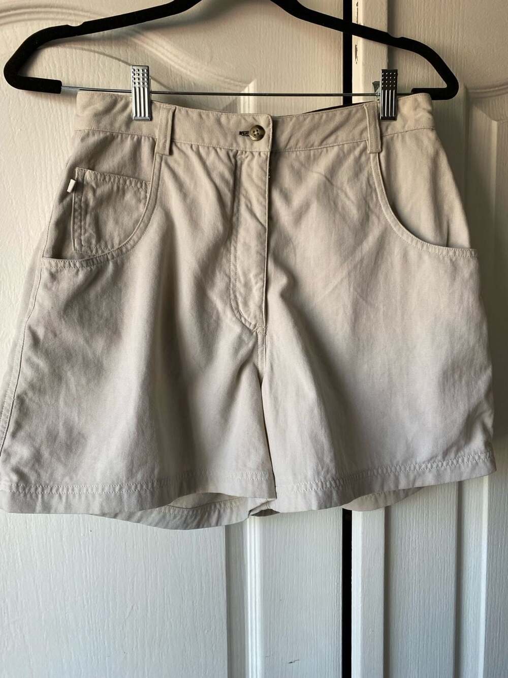 The North Face Vintage High Waisted Khaki Hiking Shorts
